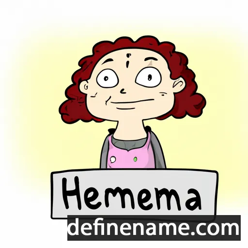 cartoon of the name Hermenia