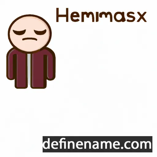 cartoon of the name Hermesianax