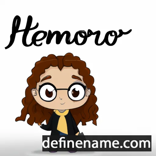 cartoon of the name Hermíone