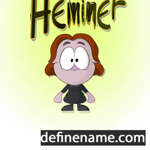 cartoon of the name Herminie