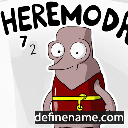 cartoon of the name Hermóðr