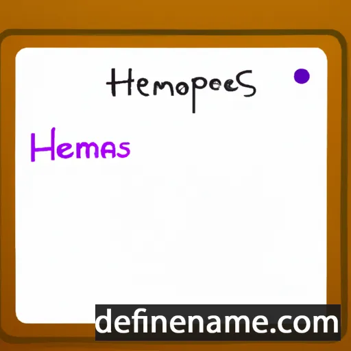 cartoon of the name Hermògenes