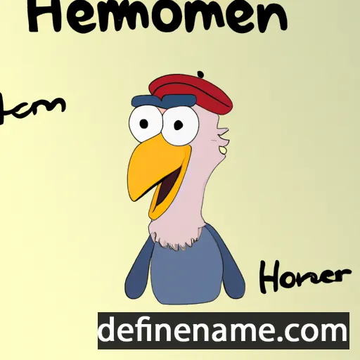 cartoon of the name Hermohen