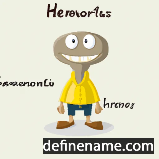 cartoon of the name Hermotimus