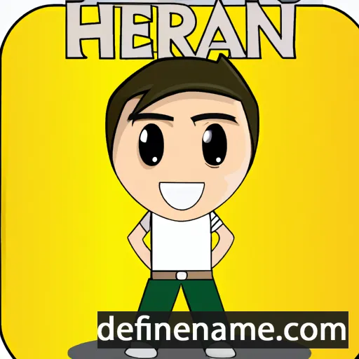 cartoon of the name Hernani