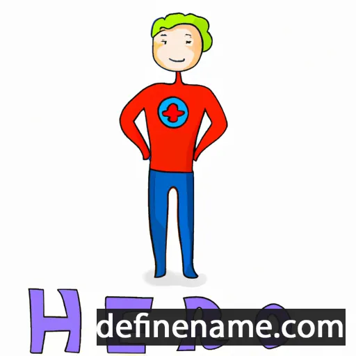 cartoon of the name Heroe