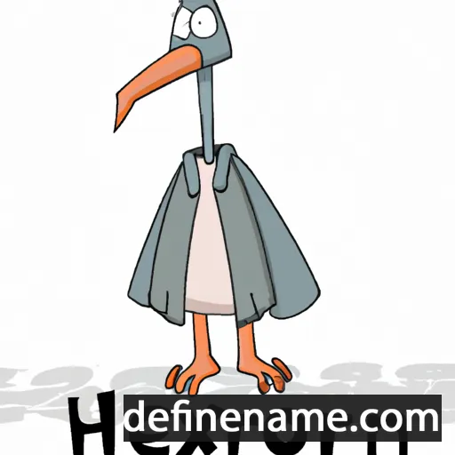 cartoon of the name Heronax