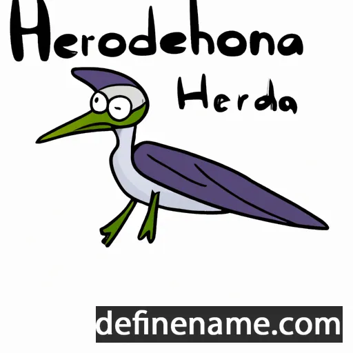 Herondina cartoon