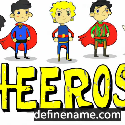 cartoon of the name Heros