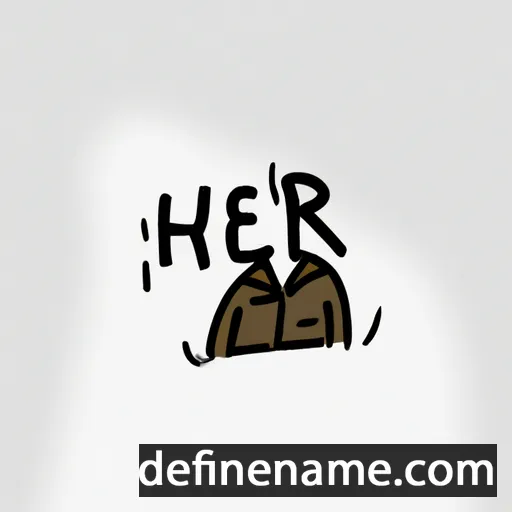 cartoon of the name Herri