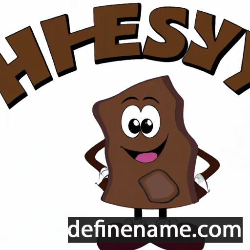 cartoon of the name Hershey