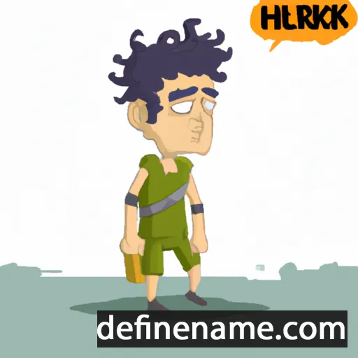 cartoon of the name Herukh