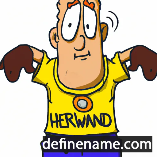 cartoon of the name Herward