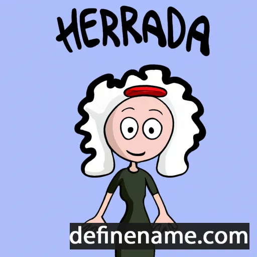 cartoon of the name Herwardina