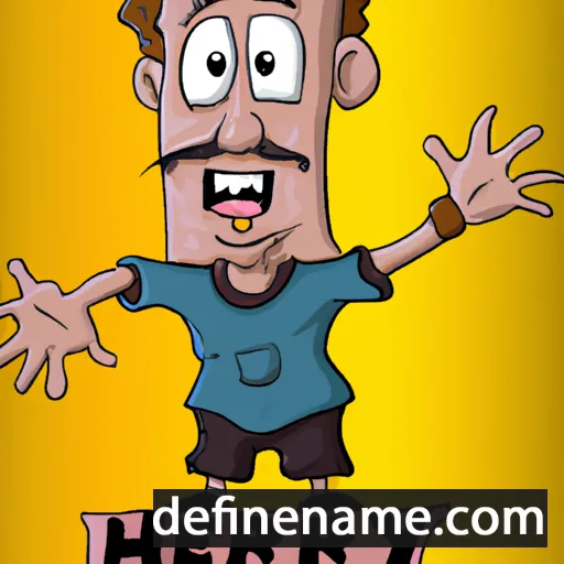 cartoon of the name Hery