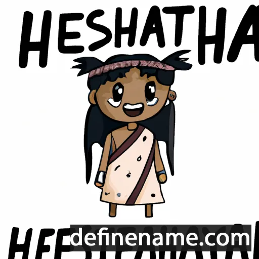 cartoon of the name Heškóvema'taa'e