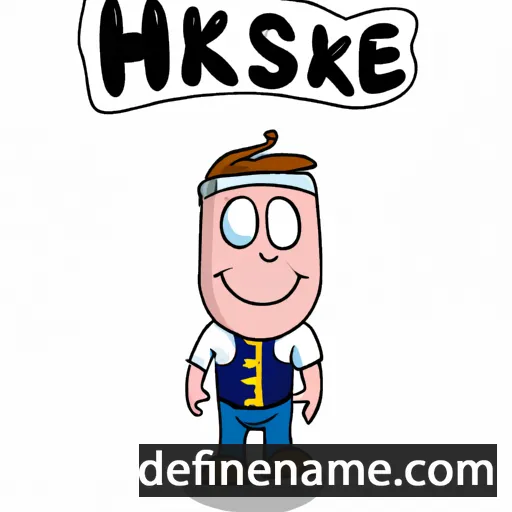 cartoon of the name Heske