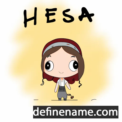 cartoon of the name Hessa