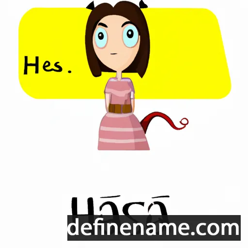 cartoon of the name Hessa