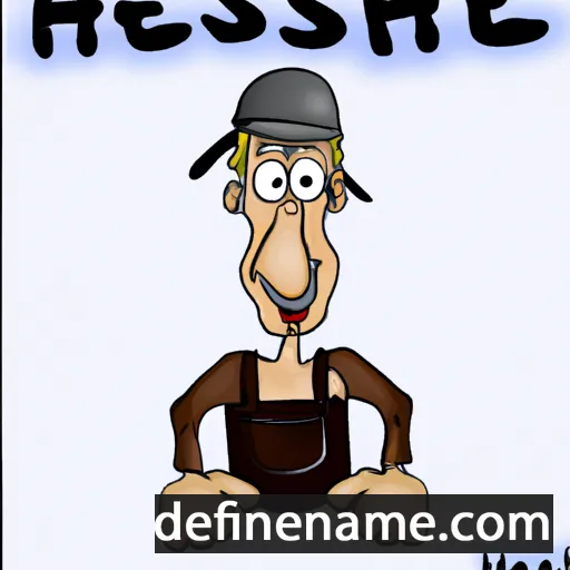 cartoon of the name Hessel