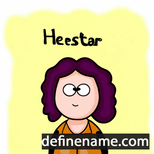 cartoon of the name Hestera