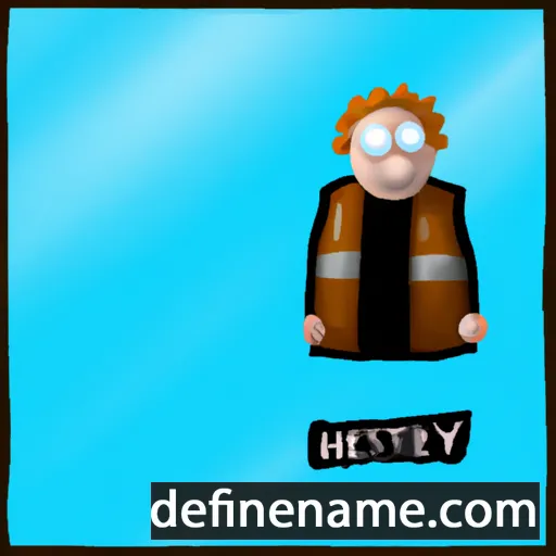 cartoon of the name Hesterly