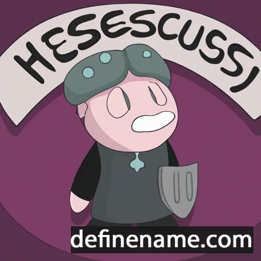 cartoon of the name Hesychius