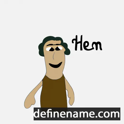 cartoon of the name Hetem