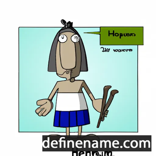 cartoon of the name Hetepenamun