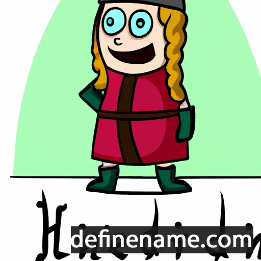 cartoon of the name Heðingunnr