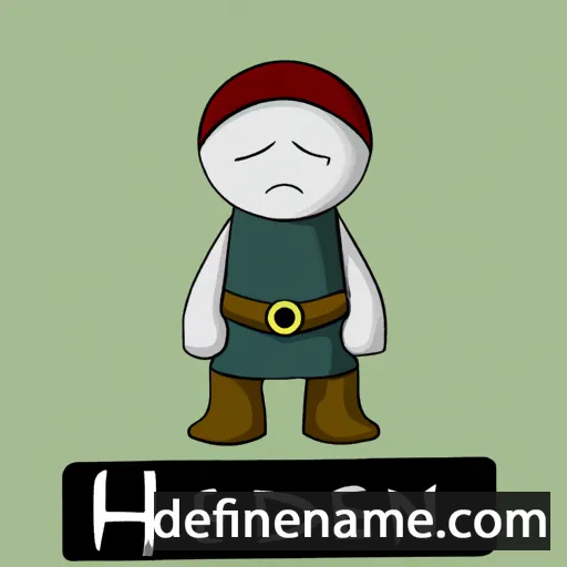 cartoon of the name Heðinn