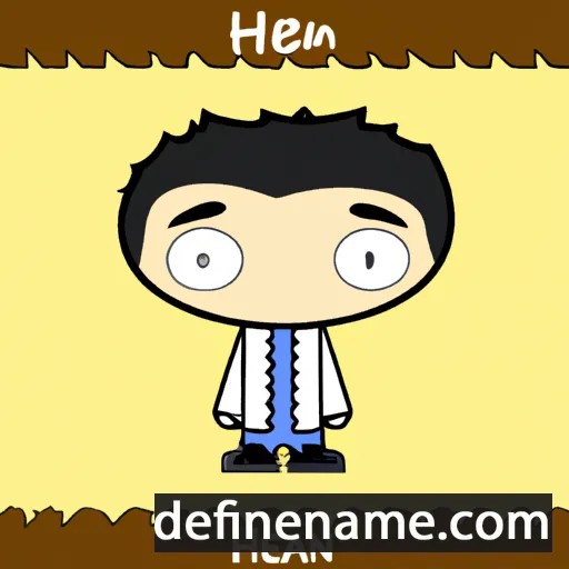 cartoon of the name Hewan