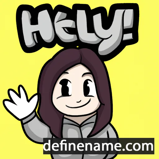 cartoon of the name Heyi