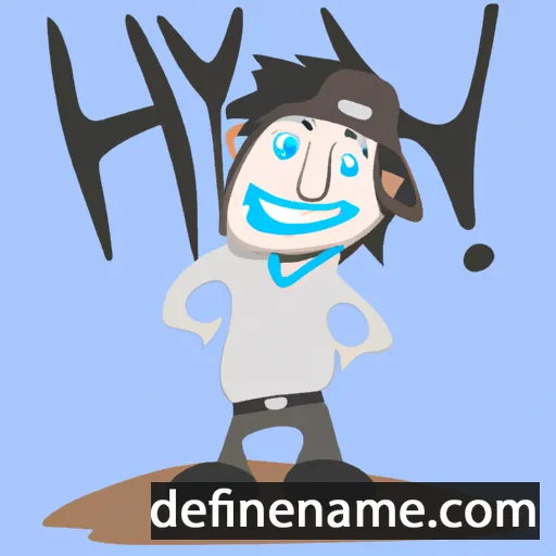 cartoon of the name Heyiyw