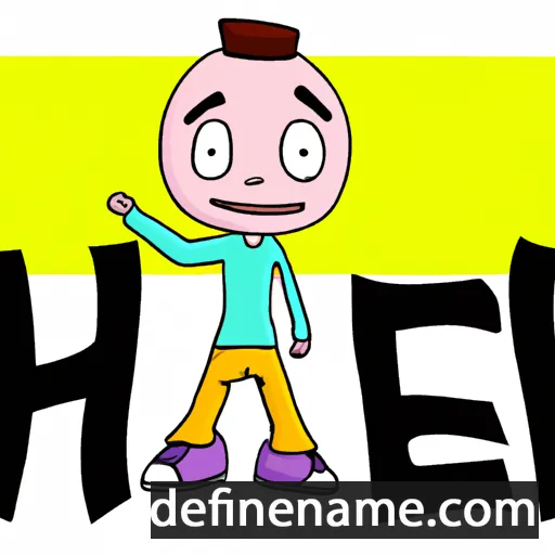 cartoon of the name Hezi