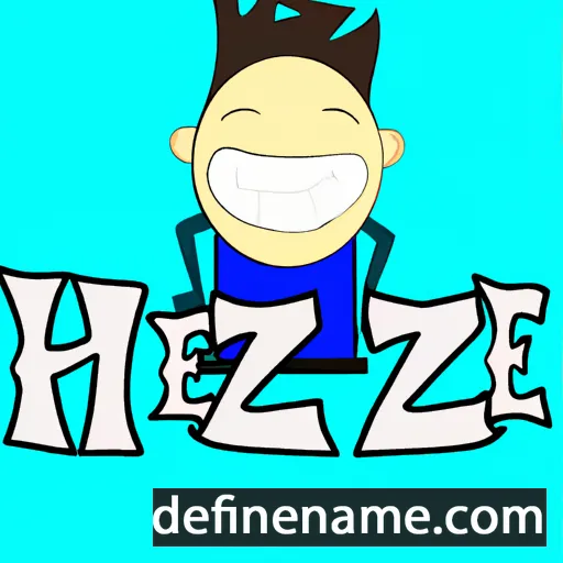 cartoon of the name Hezie