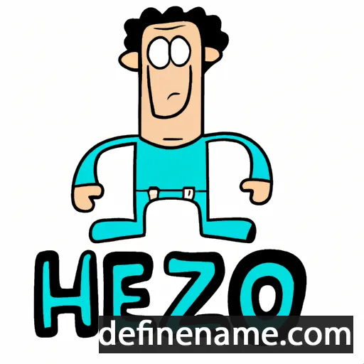 cartoon of the name Hezro