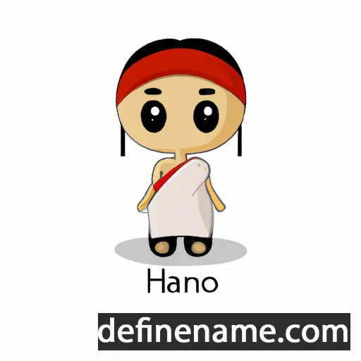 cartoon of the name Hīnano