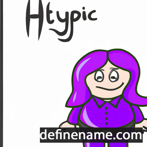 cartoon of the name Hiacynt