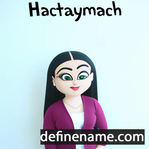 cartoon of the name Hiacynta