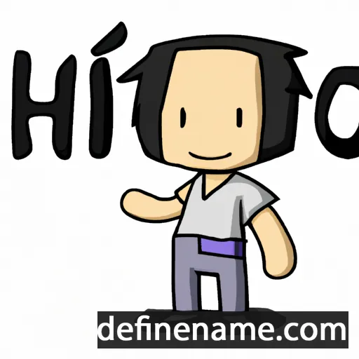 cartoon of the name Hibito