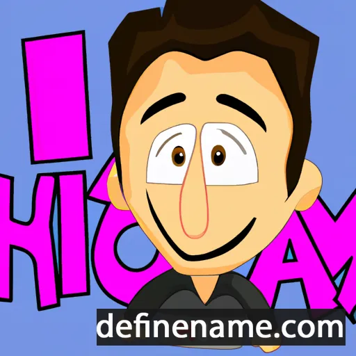 cartoon of the name Hicham