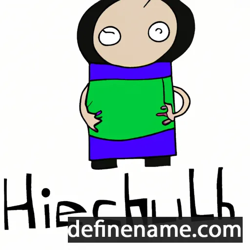 cartoon of the name Hicuthihel