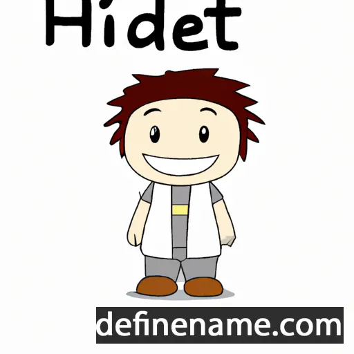 cartoon of the name Hidajete