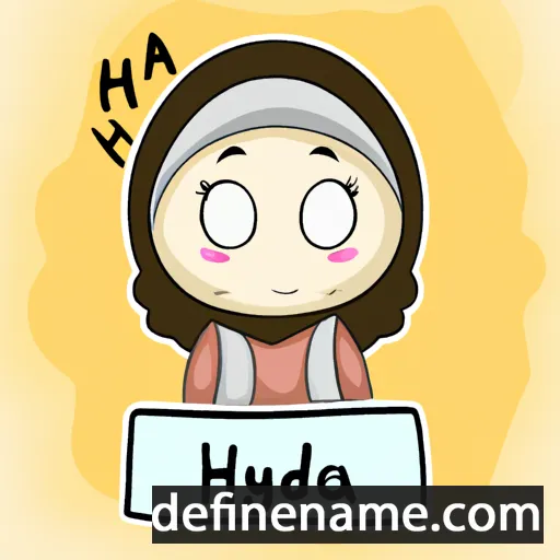 cartoon of the name Hidaya