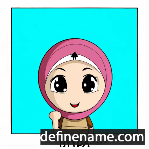 cartoon of the name Hidayah