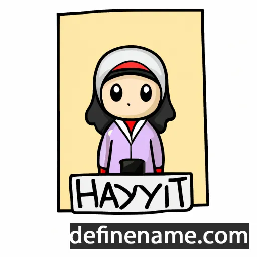 cartoon of the name Hidayati