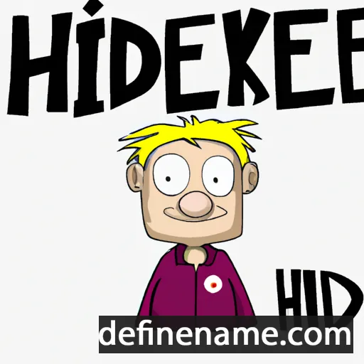 cartoon of the name Hiddeke