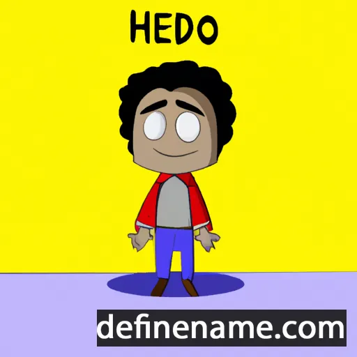 cartoon of the name Hidero