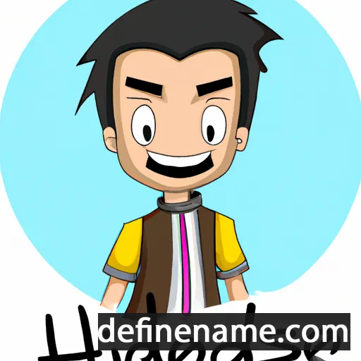 cartoon of the name Hideshi